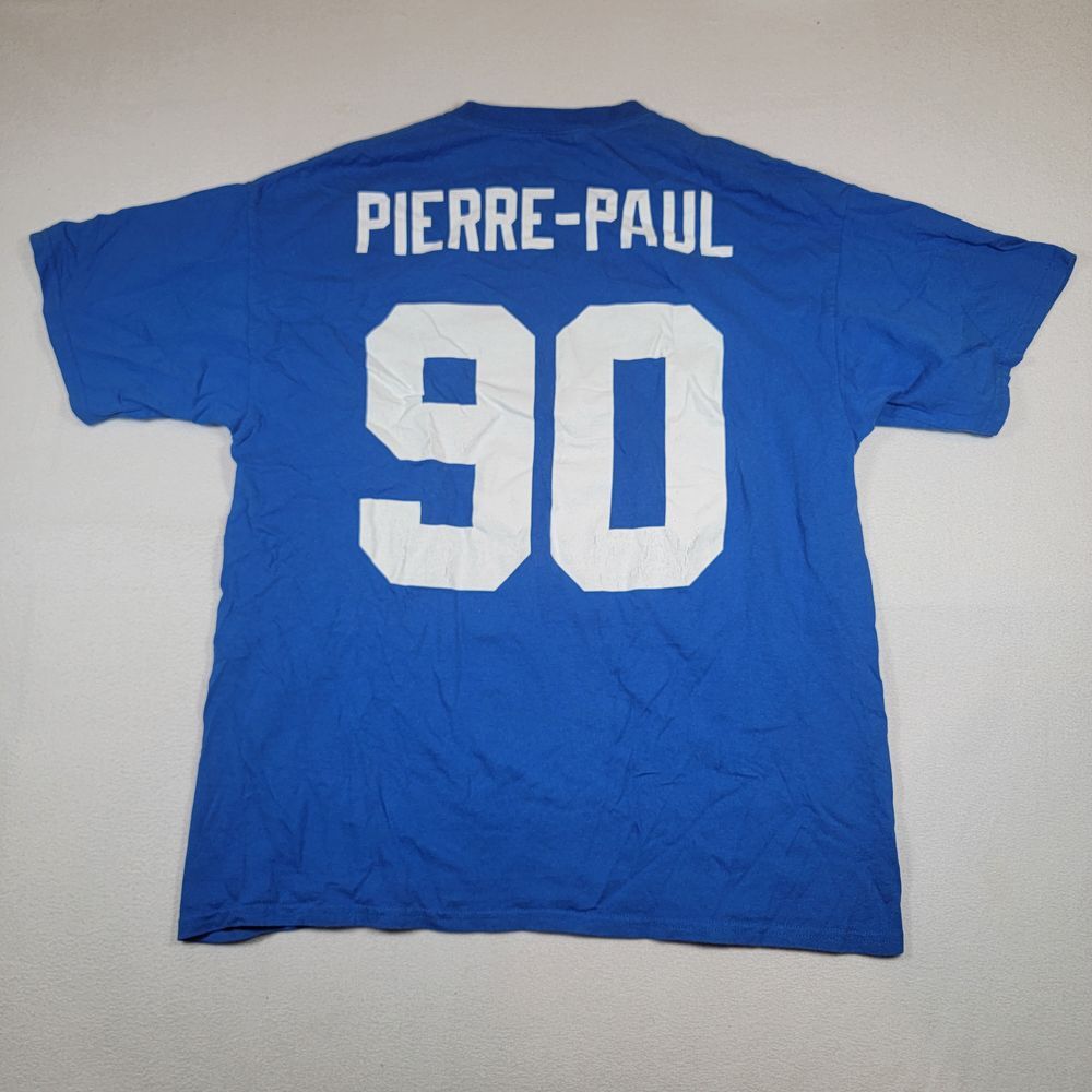 NY Giants Superbowl 46 Jason Pierre-Paul T-Shirt Men's Sz XL Blue Gildan 2012